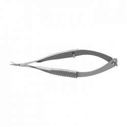 Vannas Capsulotomy Scissors, Angled On Flat