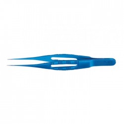 Pierse Corneal Forceps, Straight, W/Platform, Titanium