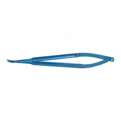 Needle Holder, Curved, Without Lock, Standard, Titanium